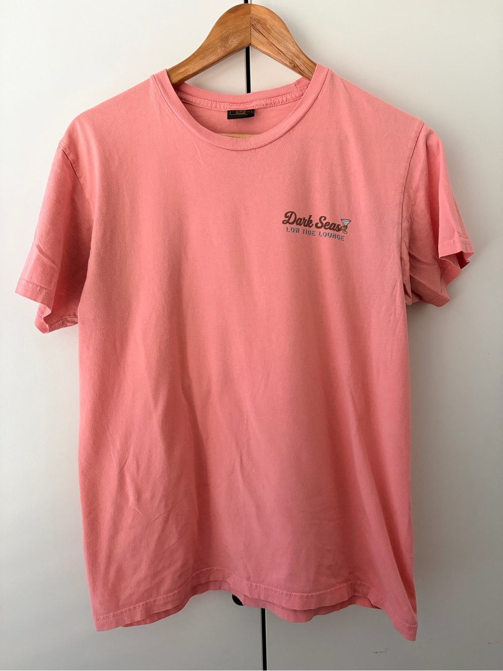 Dark Seas Men's Short Sleeve Crewneck T-Shirt in Pink